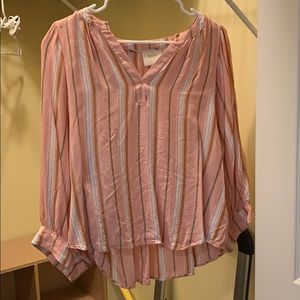 Anthropologie balloon sleeve blouse